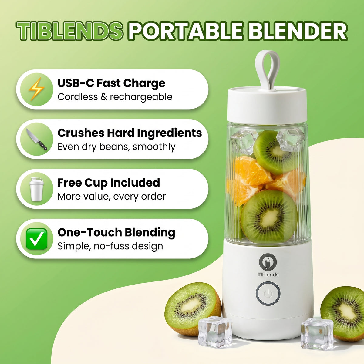 Rechargeable Portable Blender